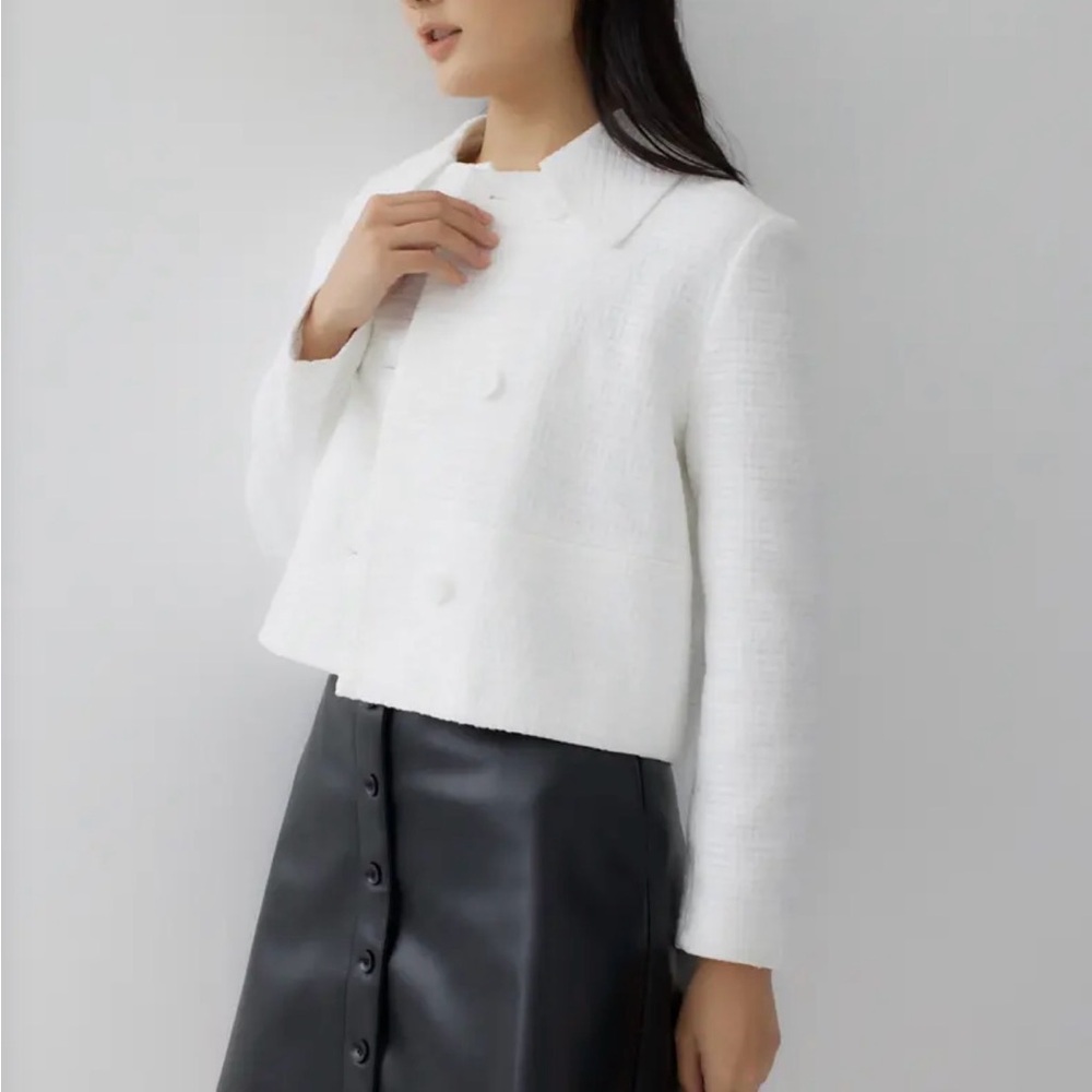 Jacinta Tweed Button Front Jacket - image 2